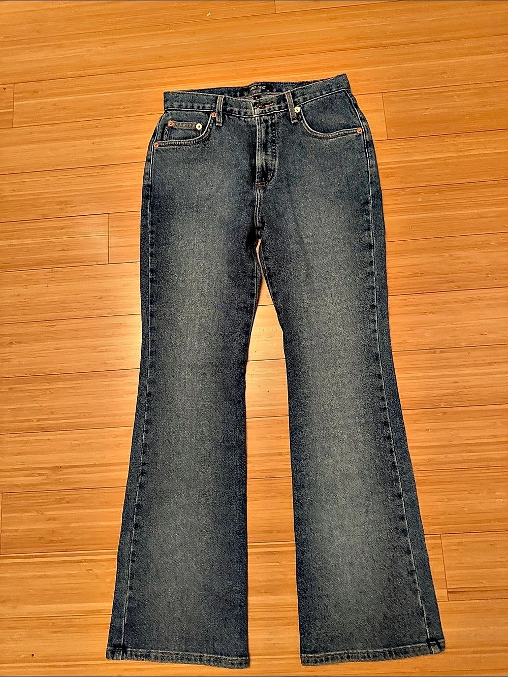 Karen Kane Women's blue Flare Jeans